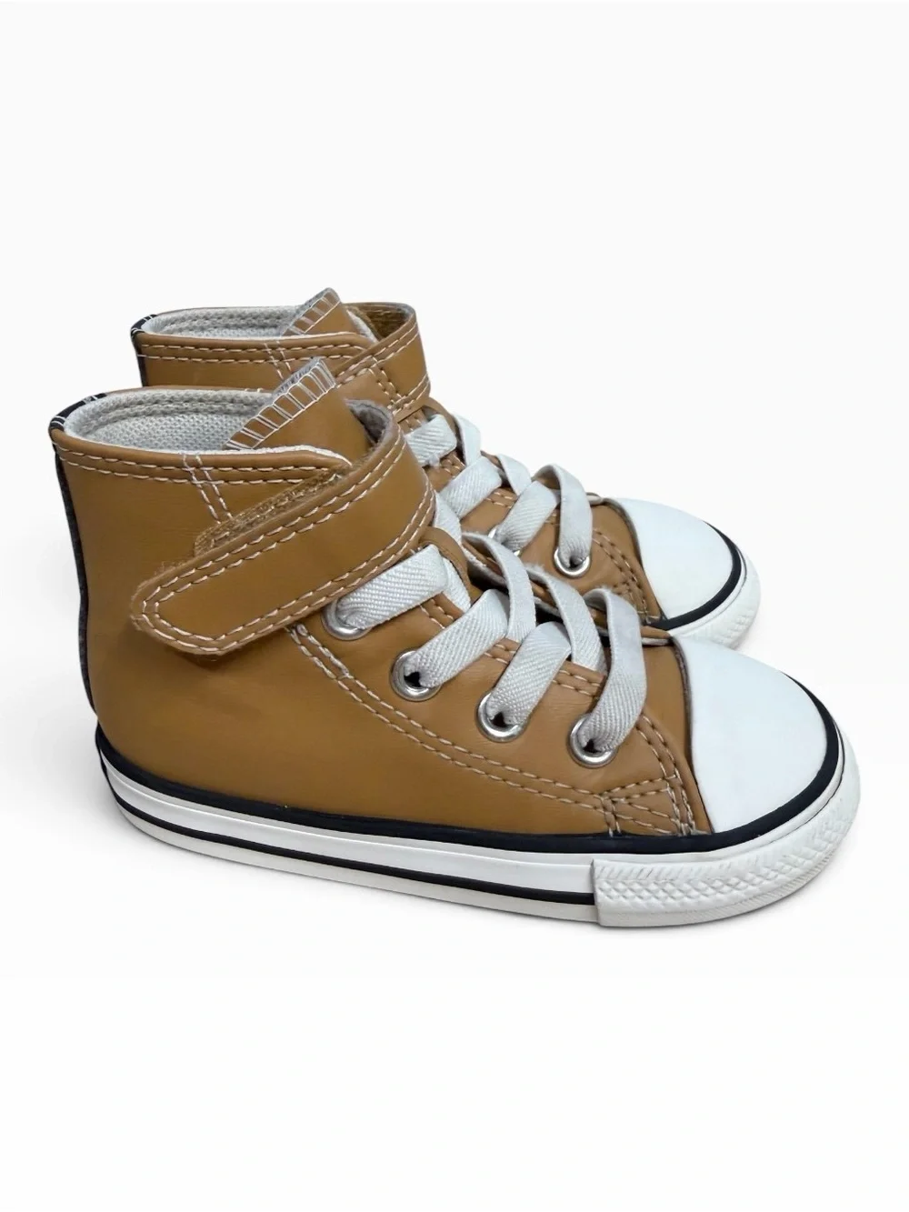 Converse Chuck Taylor All Star 1V Dark Soba Brown High Top Toddler Sneakers US 6